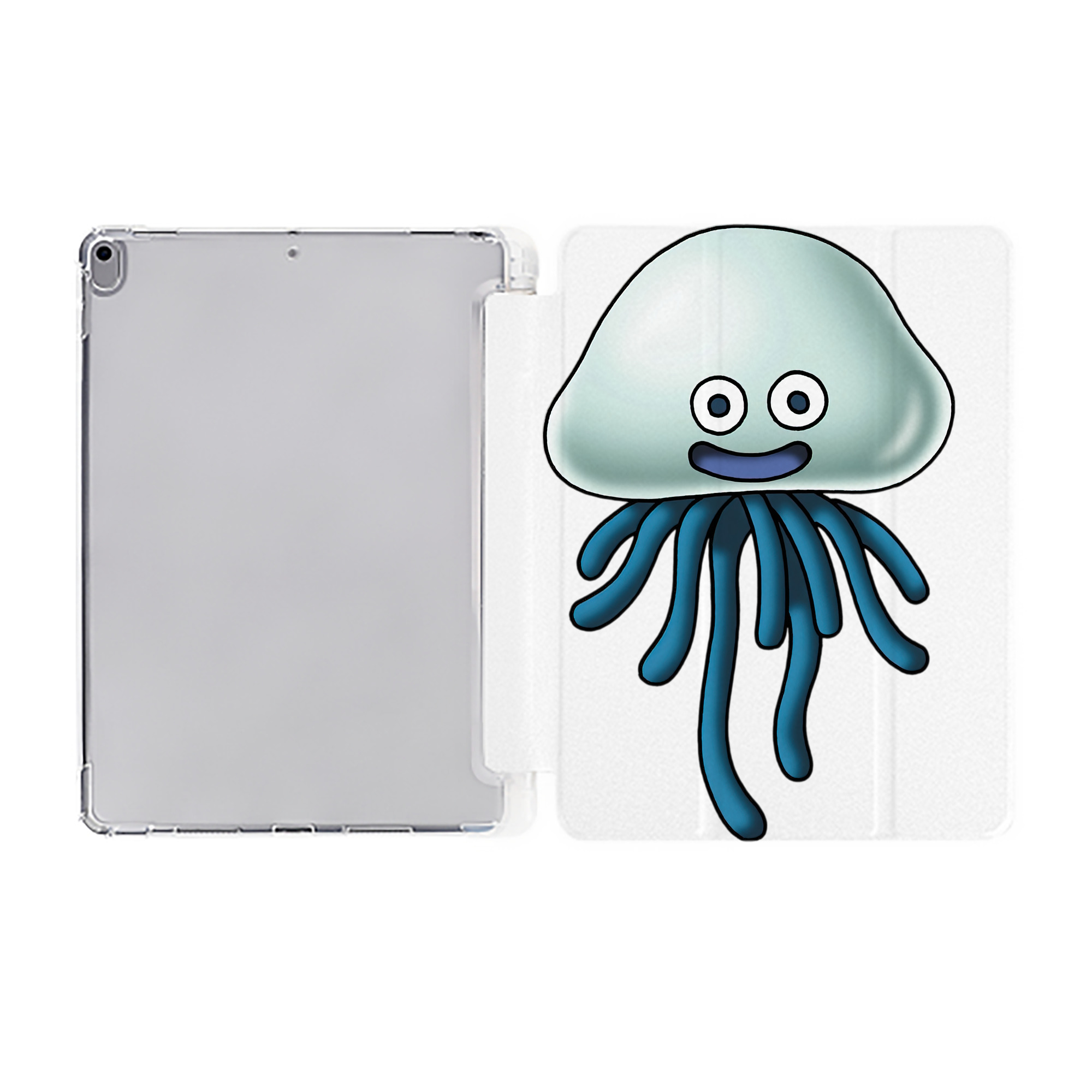 （画像用） ドラゴンクエスト Doragon Kuesuto Dragon Quest IPad ケース ペン収納付き 三つ折りスタンド PUレザー×シリコン 対応機種9.5/10.5/10.9インチ